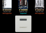 Digifast M.2 NVMe SSD ドッキングベース, USB3.2 GEN2 Type-C (10 Gbps), ポータブルデザイン - ブラック